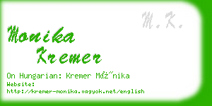 monika kremer business card